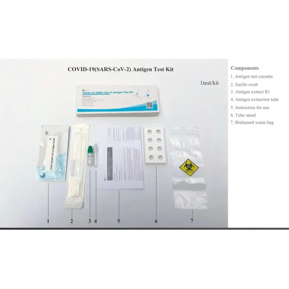 COVID-19-koronavírus antigén gyorsteszt, orr-és garatból KONSUNG