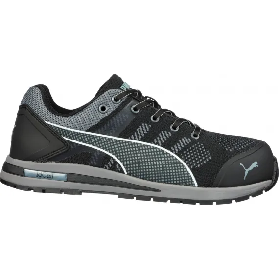 Puma Elevate Knit Black S1P ESD HRO SRC védőcipő - fekete - 47, Szín: fekete, Méret: 47