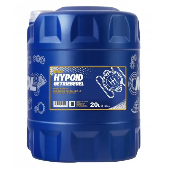 MANNOL HYPOID GETR.80W90 20L GETRIEBEOEL API GL-5