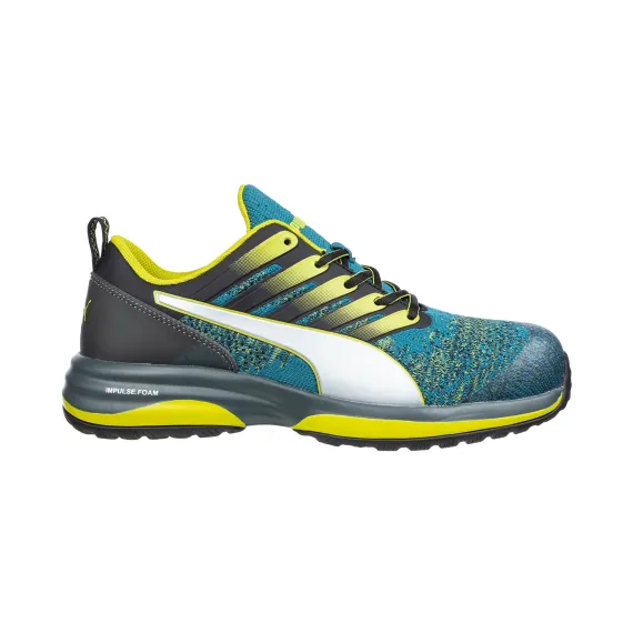 Puma Charge Green Low S1P ESD HRO SRC munkavédelmi cipő - zöld - 45, Szín: zöld, Méret: 45