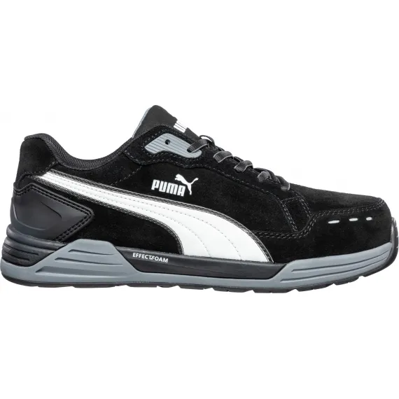 Puma Airtwist Black Low S3 ESD HRO SRC munkavédelmi cipő - fekete - 46, Szín: fekete, Méret: 46