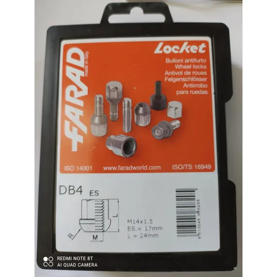 KERÉKŐR NYUGATI TIP. DB4 / 14X1.5 FARAD