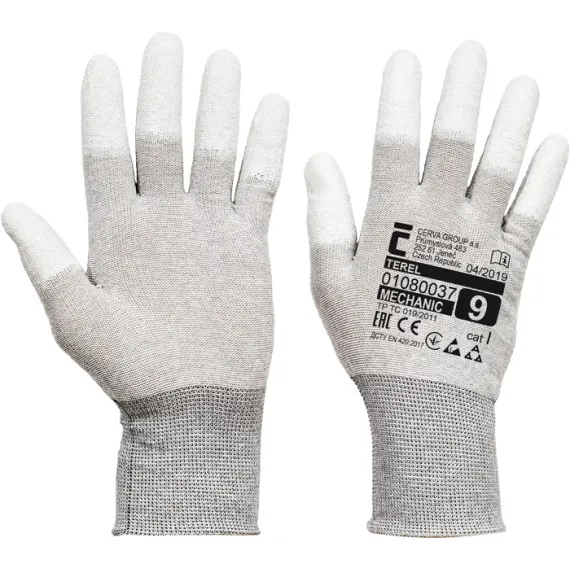 TEREL nylon PU antisztatikus kesztyű 6, Szín: Egyéb, Méret: 6