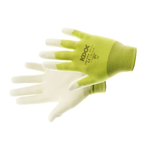 LIKE LIME kesztyű nylon PU zöld 7, Szín: zöld, Méret: 7