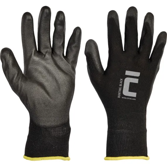 BUNTING BLACK kesztyű nylon PU - 8, Szín: Egyéb, Méret: 8