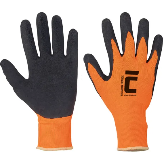 PALAWAN ORANGE kesztyű nylon/latex - 11, Szín: Egyéb, Méret: 11