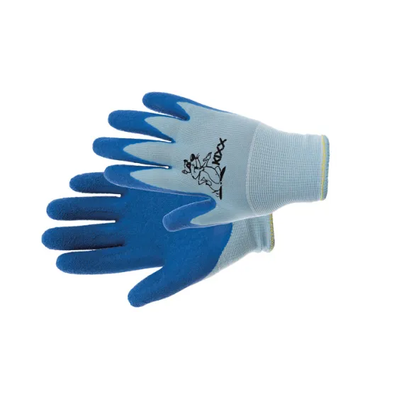 CHUNKY kesztyű nylon, latex tenyér kék 4, Szín: kék, Méret: 4