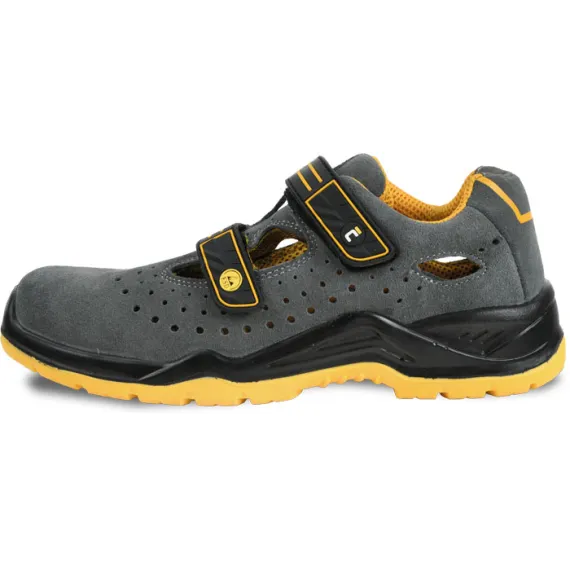 YUWILL MF ESD S1P SRC szandál szürke 40, Szín: szürke, Méret: 40