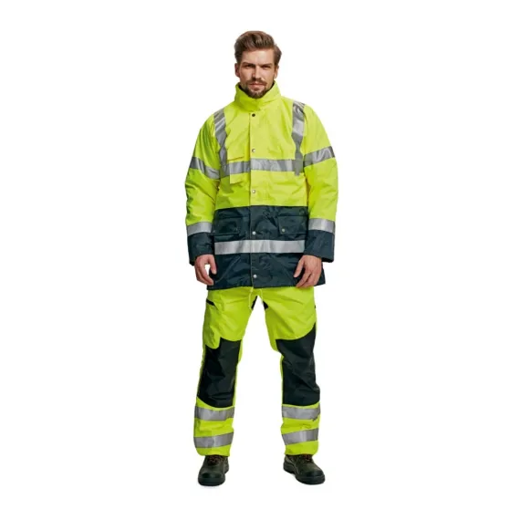 BI ROAD 4in1 HV kabát sárga/navy L, Szín: sárga, Méret: L