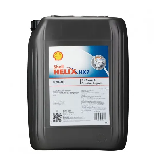 Shell Helix HX7 10W-40 SN+ Motorolaj 20L