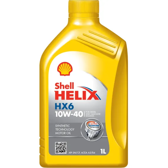 Shell Helix HX6 10W-40 SN+ Motorolaj 1L