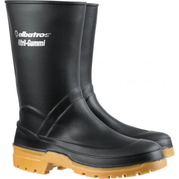 Albatros Guardian Mid Black nitril gumicsizma - fekete - 43, Szín: fekete, Méret: 43