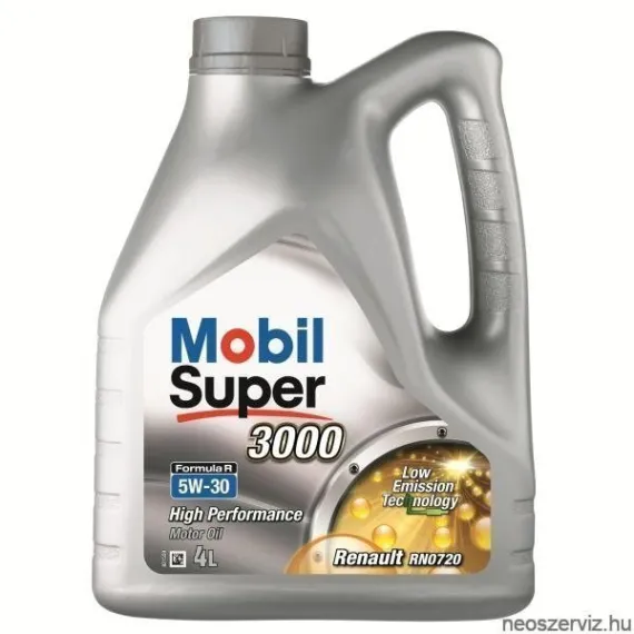 Mobil Super 3000 Formula R 5W-30 4L Motorolaj, Kiszerelés: 4 L