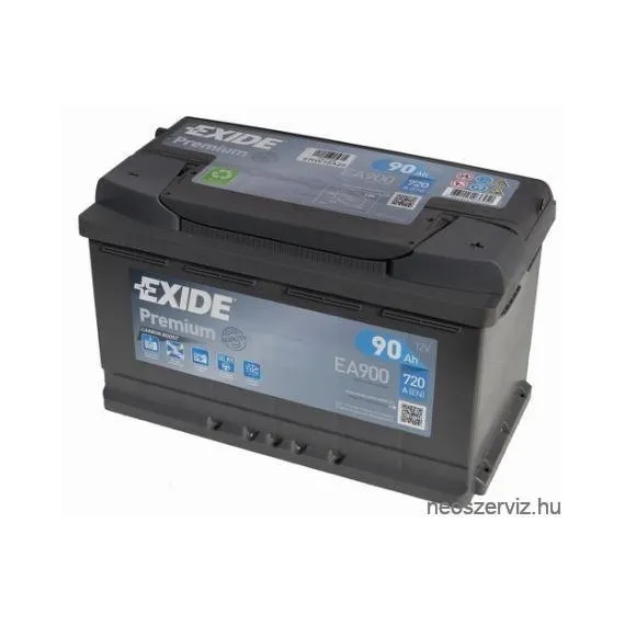 EXIDE PREMIUM EA900 12V 90Ah 720A akkumulátor J+