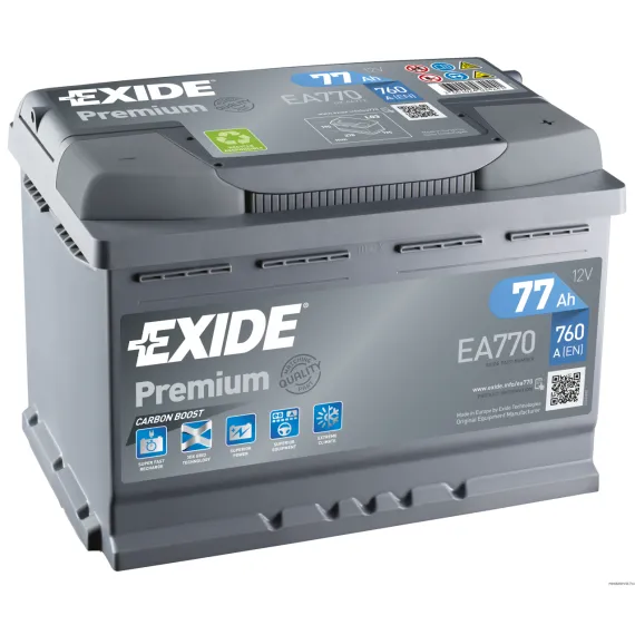 EXIDE PREMIUM EA770 12V 77Ah 770A akkumulátor J+