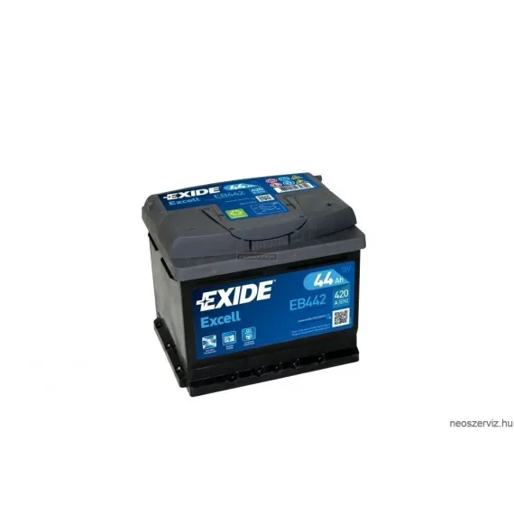 EXIDE EXCELL EB442 12V 44Ah 420A akkumulátor J+