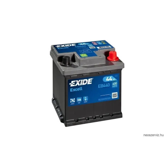 EXIDE EXCELL EB440 12V 44Ah 400A akkumulátor J+