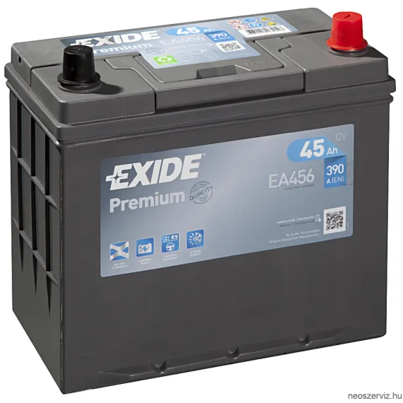 EXIDE PREMIUM EA456 12V 45Ah 390A akkumulátor J+ Japán