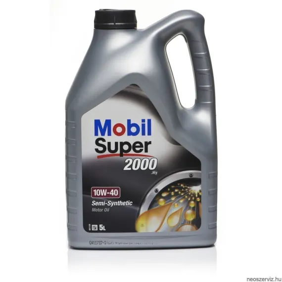MOBIL SUPER 2000 X1 10W40 5L motorolaj, Kiszerelés: 5 L