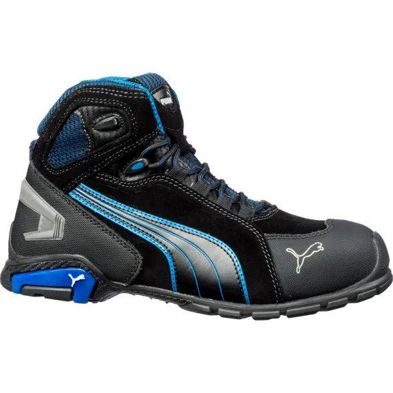 Puma Rio Black Mid S3 SRC Védőbakancs - fekete - 44, Szín: fekete, Méret: 44