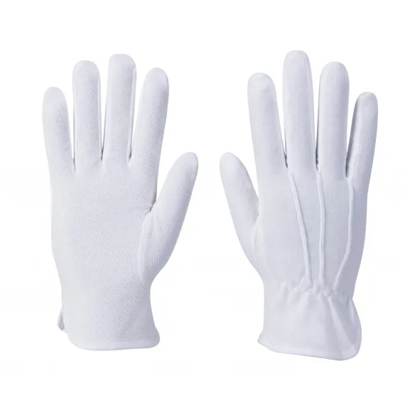 A080 - Mikropontozott kesztyű - fehér - 10/XL, Szín: fehér, Méret: 10/XL