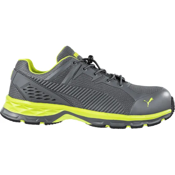 Puma Fuse Motion 2.0 Green low S1P ESD HRO SRC munkavédelmi cipő - szürke/zöld - 47, Szín: szürke/zöld, Méret: 47