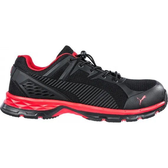 Puma Fuse Motion 2.0 Red low S1P ESD HRO SRC munkavédelmi cipő - fekete/piros - 42, Szín: fekete/piros, Méret: 42