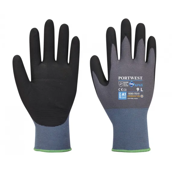 AP65 - NPR Pro nitril hab mártott kesztyű - fekete/szürke - 10/XL, Szín: fekete/szürke, Méret: 10/XL