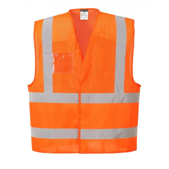 C494 - Hi-Vis hálós mellény - narancs - XXL/3XL, Szín: narancs, Méret: XXL/3XL