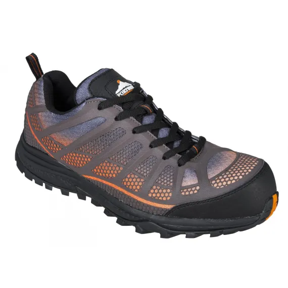 FT36 - Portwest Compositelite Low Cut Spey S1P Trainer - narancs/fekete - 40, Szín: narancs/fekete, Méret: 40