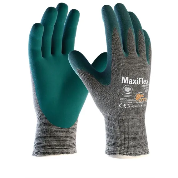 ATG Maxiflex Comfort mártott kesztyű - 34-924 - fekete - 10/XL, Szín: fekete, Méret: 10/XL