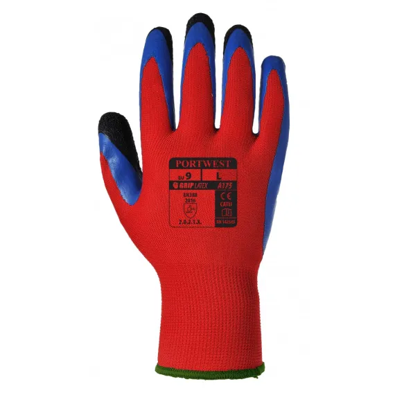 A175 - Duo-Flex kesztyű - piros - 10/XL, Szín: piros, Méret: 10/XL