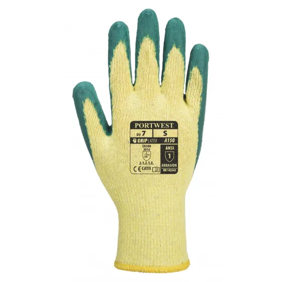 A150 - Mártott latex kesztyű (A100 öko verzió) - zöld - 11/XXL, Szín: zöld, Méret: 11/XXL
