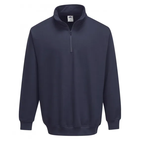 B309 - Sorrento zippzáras pulóver - tengerészkék - 3XL, Szín: tengerészkék, Méret: 3XL