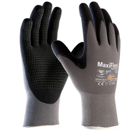 ATG Maxiflex Endurance AD-APT védőkesztyű - 42-844 - fekete - 9/L, Szín: fekete, Méret: 9/L