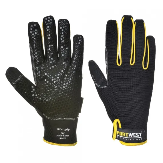 A730 - Super Grip kesztyű - fekete - 8/M, Szín: fekete, Méret: 8/M