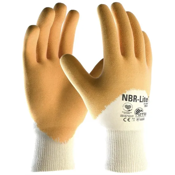 ATG NBR Lite mártott kesztyű - 24-985 - sárga - 10/XL, Szín: sárga, Méret: 10/XL