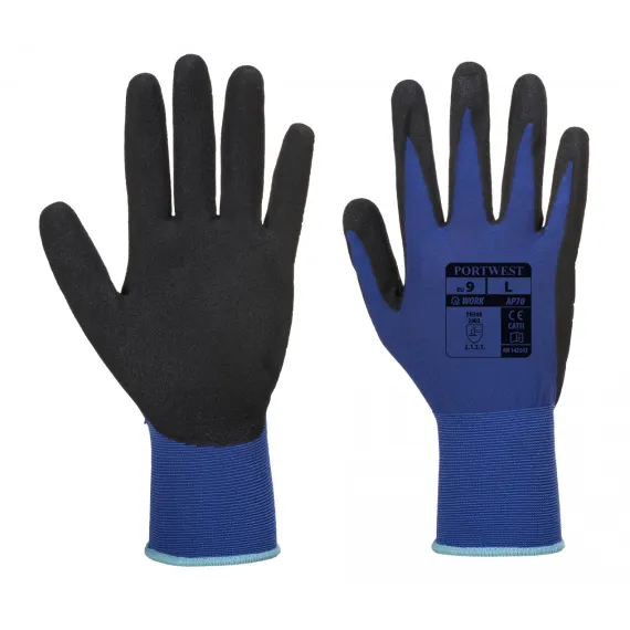 AP70 - Nero lite foam kesztyű - kék/fekete - 7/S, Szín: kék/fekete, Méret: 7/S