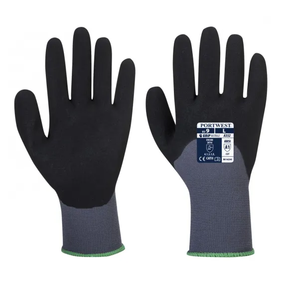 A352 - DermiFlex Ultra védőkesztyű - fekete - 10/XL, Szín: fekete, Méret: 10/XL