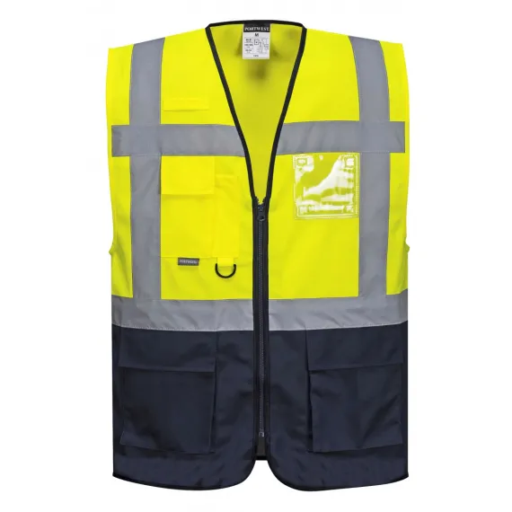 C476 - Jól láthatósági vezetői mellény - sárga - 3XL, Szín: sárga, Méret: 3XL