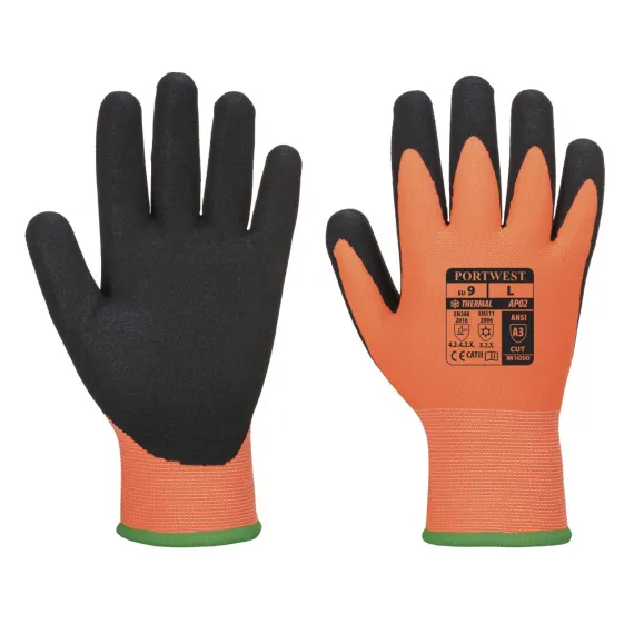 AP02 - Thermo Pro Ultra védőkesztyű - Narancs/fekete - 7/S, Szín: narancs/fekete, Méret: 7/S