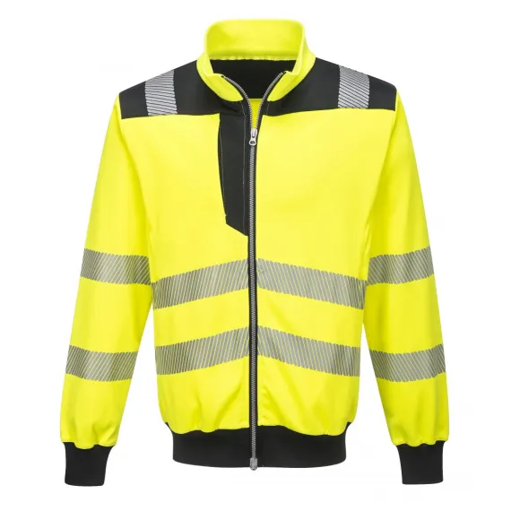 PW370 - PW3 Hi-Vis pulóver - sárga/fekete - 5XL, Szín: sárga/fekete, Méret: 5XL