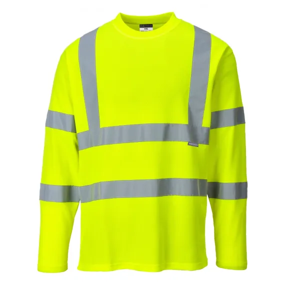 S278 - HiVis hosszú ujjú pólóing - sárga - S, Szín: sárga, Méret: S
