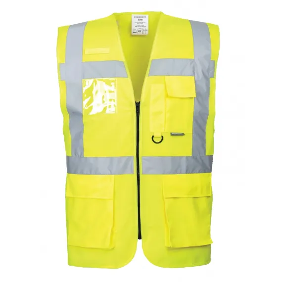 S476 - Jól láthatósági vezetői mellény - sárga - XXL, Szín: sárga, Méret: XXL