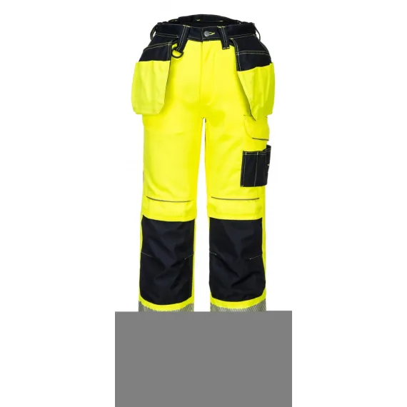 T501 - PW3 Hi-Vis Holster nadrág - sárga/fekete - 38, Szín: sárga/fekete, Méret: 38