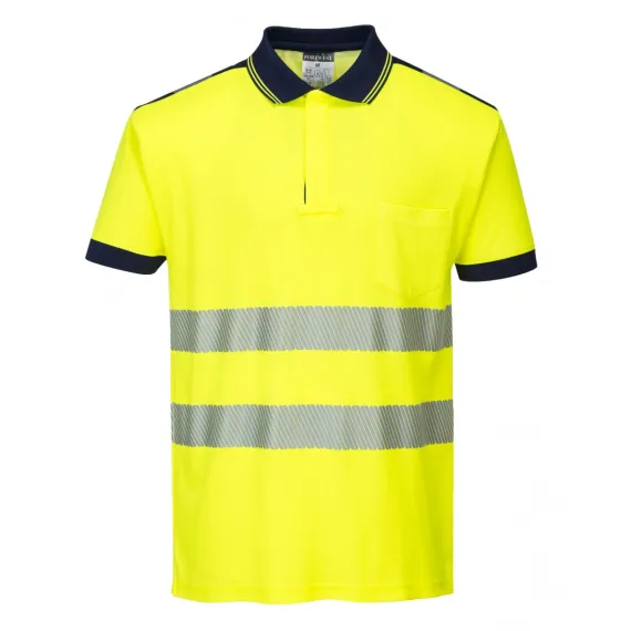 T180 - Jól láthatósági Vision pólóing - sárga - S, Szín: sárga, Méret: S