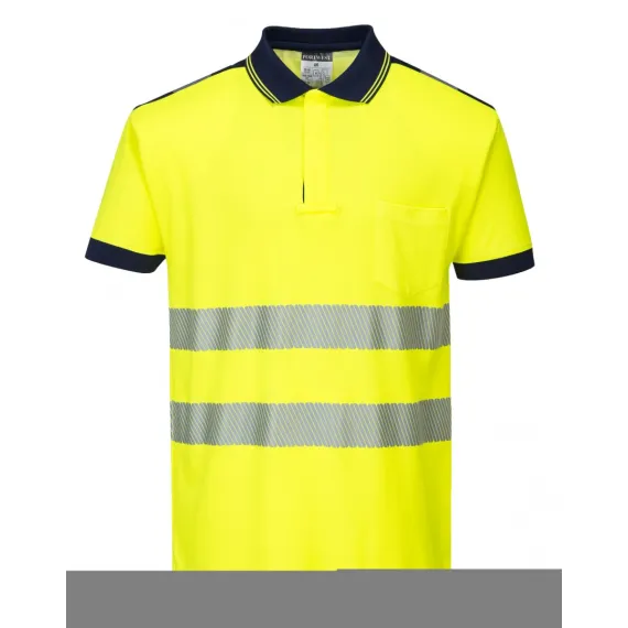 T180 - Jól láthatósági Vision pólóing - sárga - XXL, Szín: sárga, Méret: XXL
