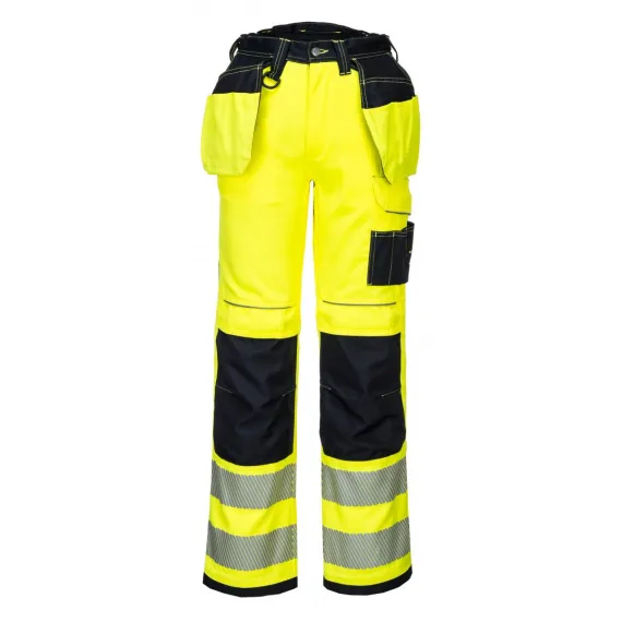 T501 - PW3 Hi-Vis Holster nadrág - sárga/fekete - 33, Szín: sárga/fekete, Méret: 33