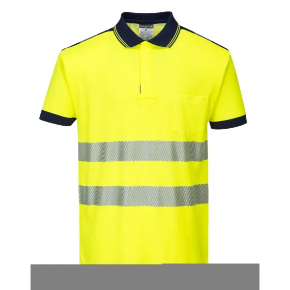 T180 - Jól láthatósági Vision pólóing - sárga - 3XL, Szín: sárga, Méret: 3XL