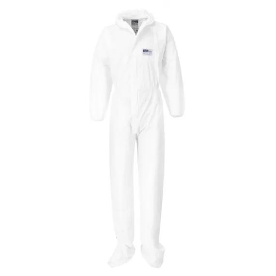ST41 - BizTex Microporous overál cipővédővel, Type 6/5 - fehér - 3XL, Szín: fehér, Méret: 3XL